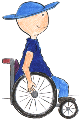 Algot is a cool guy in a wheelchair.