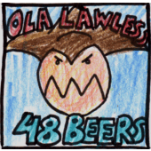 Ola Lawless in the beer drinking contest with 48 beers.