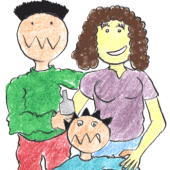 Torgny with his wife Britta and their son Torgny-Junior family photo
